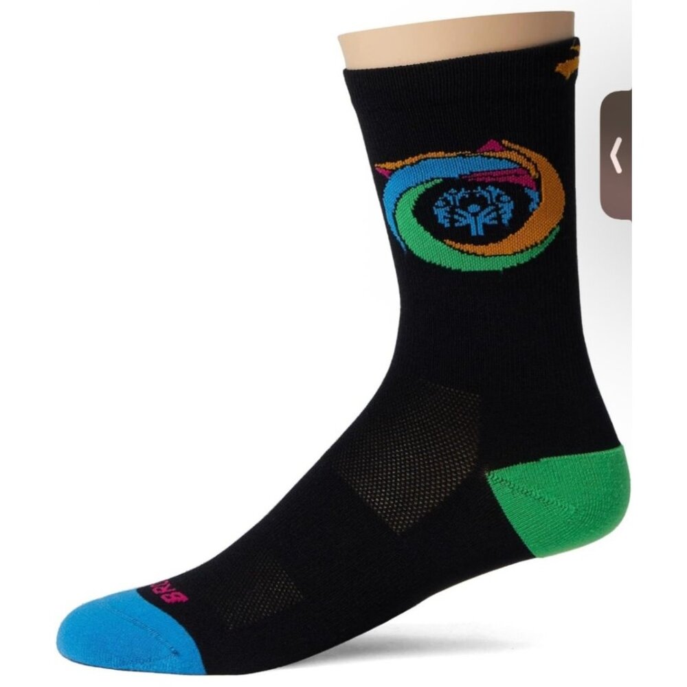 Brooks Tempo Knit Crew Run Socks NWT Size L/XL Mens 9-13 WMNS 10-14